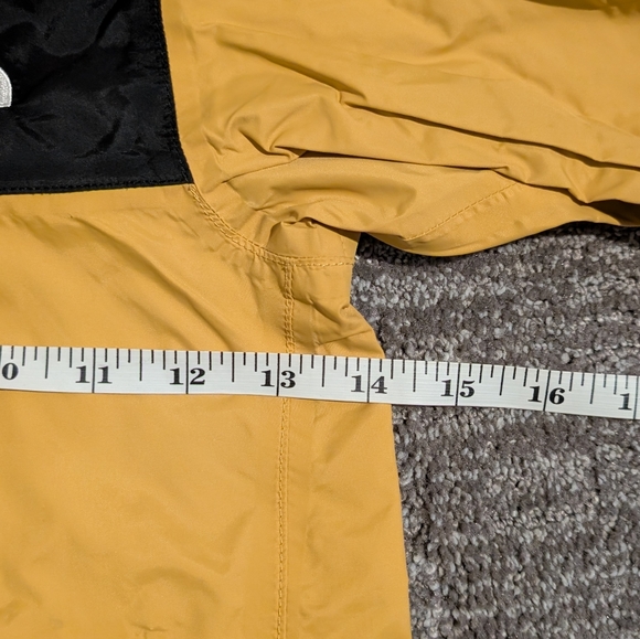 The North Face Mustard Yellow and Black Hooded Dryvent Antora Rain Jacket - 4T - Picture 11 of 12